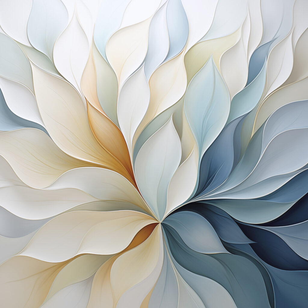 Flowing patterns in soft hues