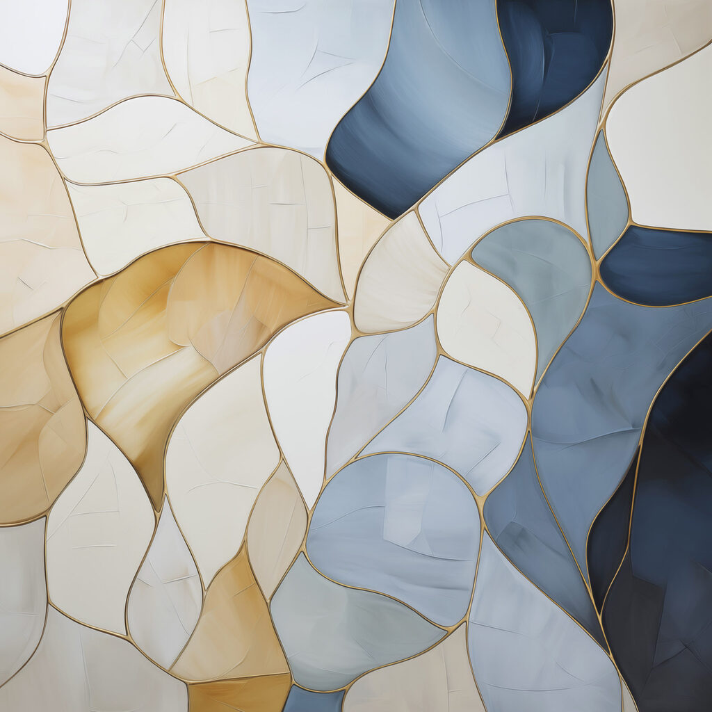 Flowing patterns in soothing tones