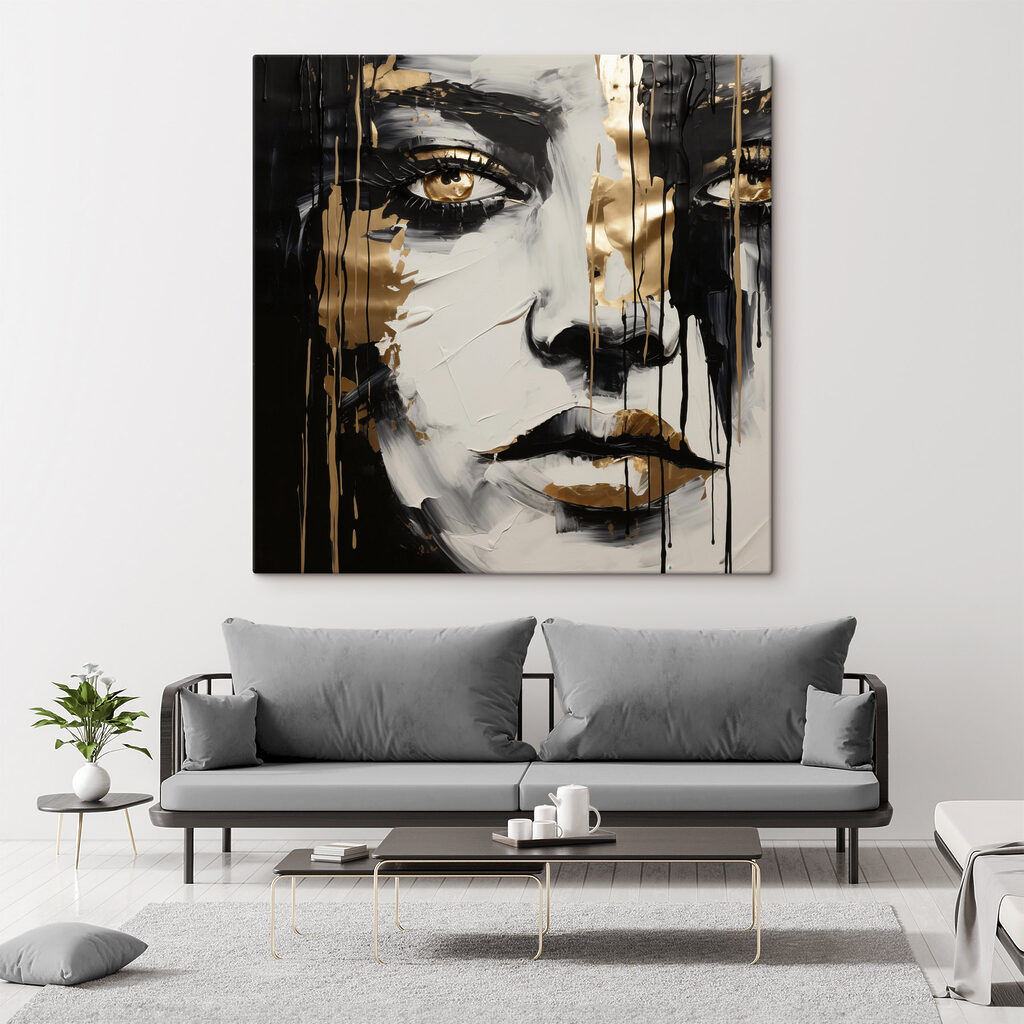 Emotive portrait in contrasting colors Emotive portrait in contrasting colors