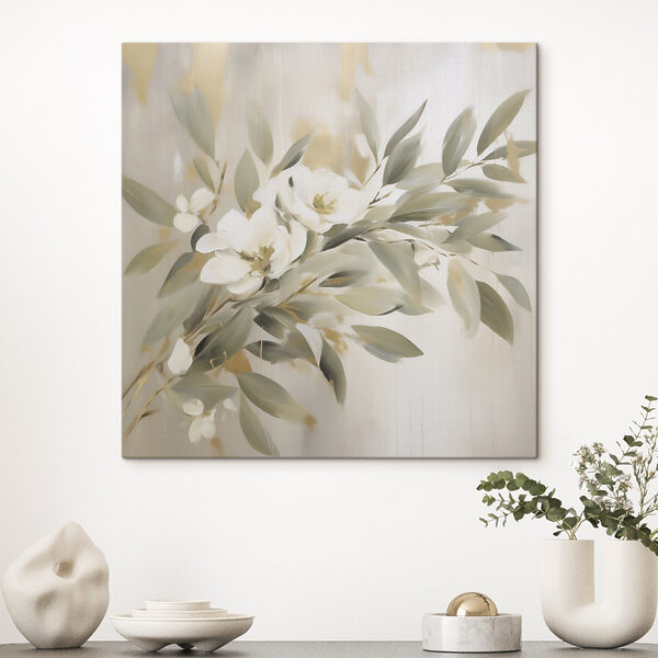 Painting of flowers and leaves Painting of flowers and leaves
