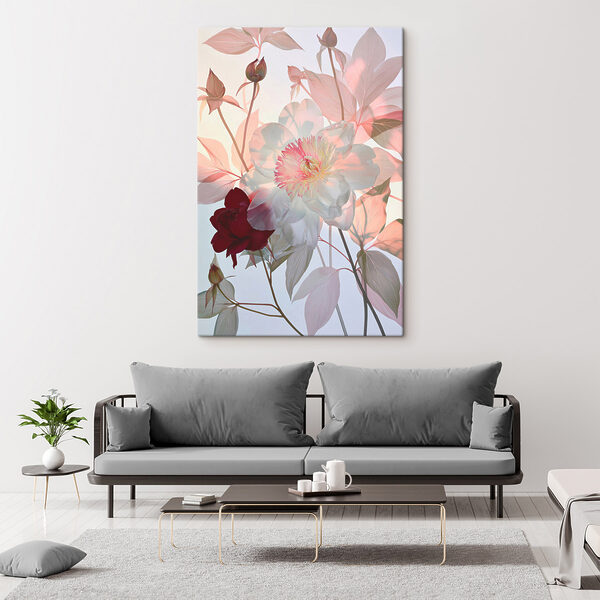 Canvas Schilderijen Verfijnde bloemen in zachte pasteltinten (Artikelnummer: s49365) Canvas Schilderijen Canvas Schilderijen Verfijnde bloemen in zachte pasteltinten (Artikelnummer: s49365)