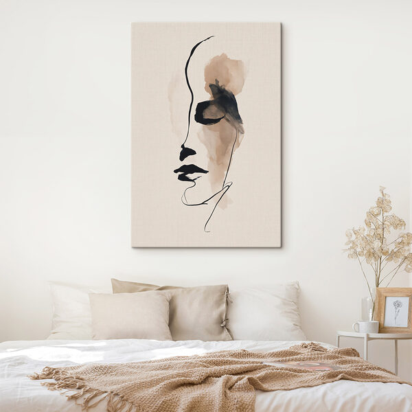 Drawing of a woman's face
