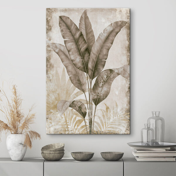 Whimsical foliage in soft tones