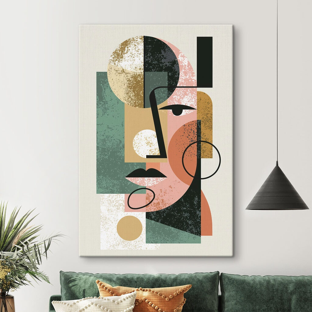 Art piece of a face Art piece of a face