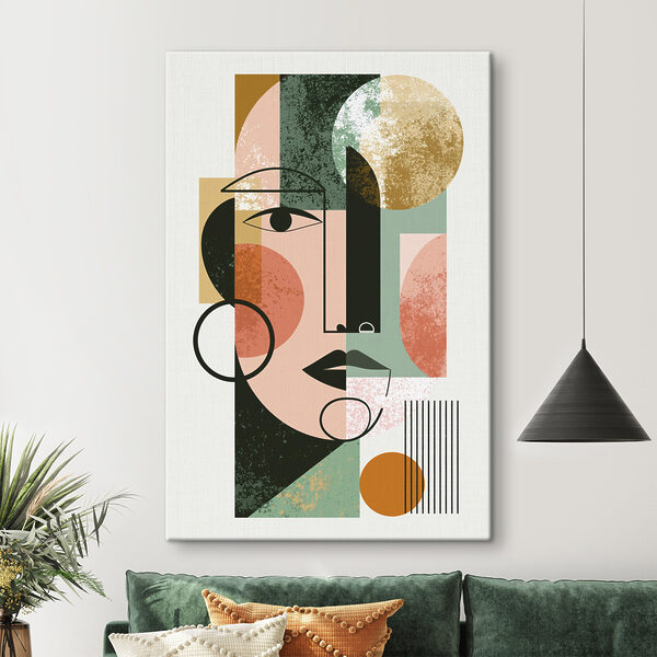 Art piece of a face Art piece of a face