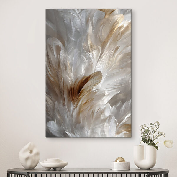 Delicate feathers in soft hues Delicate feathers in soft hues