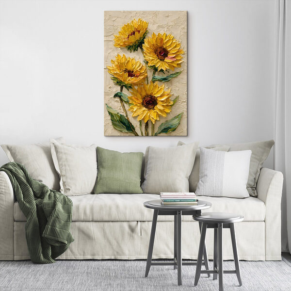 Painting of yellow flowers