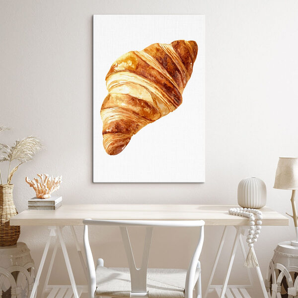 Canvas Schilderijen Versgebakken croissant in de vitrine (Artikelnummer: s49340) Canvas Schilderijen Canvas Schilderijen Versgebakken croissant in de vitrine (Artikelnummer: s49340)