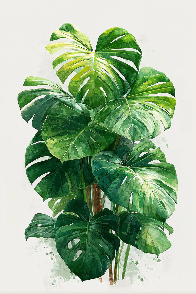 Large green plant with large leaves