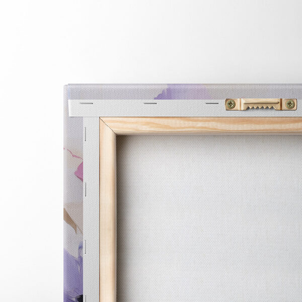 Painting of flowers on a white surface Painting of flowers on a white surface
