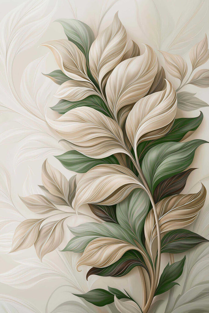 Elegant foliage in soft hues Elegant foliage in soft hues
