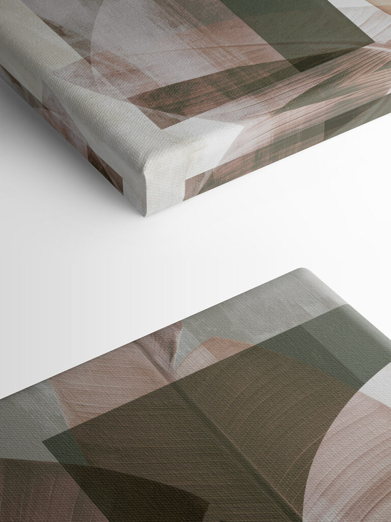 - Elegant leaves in soft tones