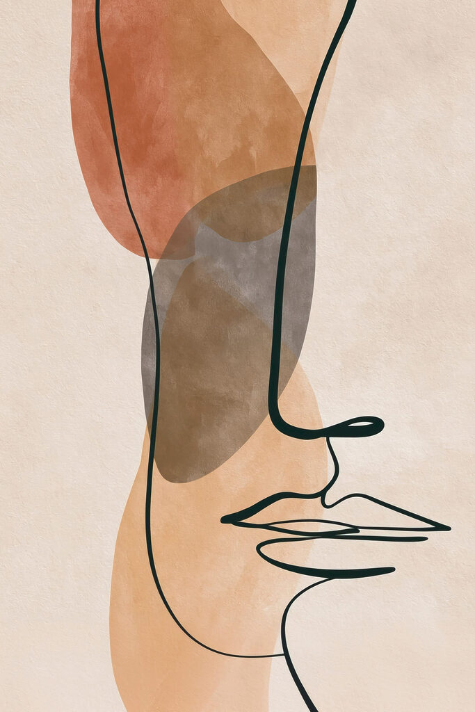 Drawing of a face