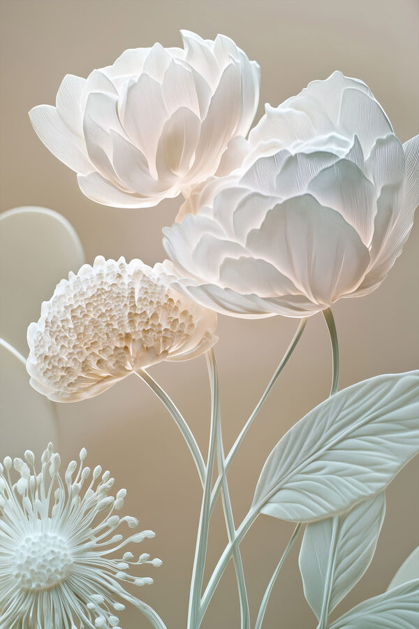 Delicate blooms in soft hues Delicate blooms in soft hues