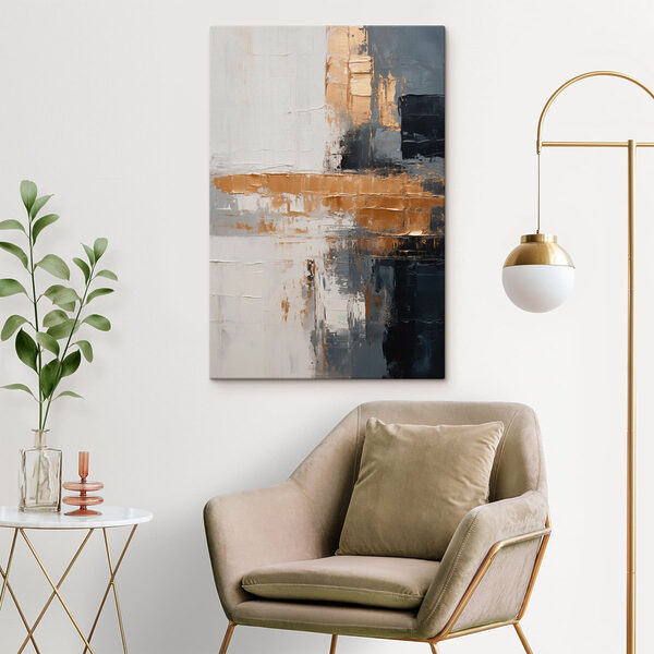 Canvas Schilderijen Abstracte harmonie in gedempte tinten