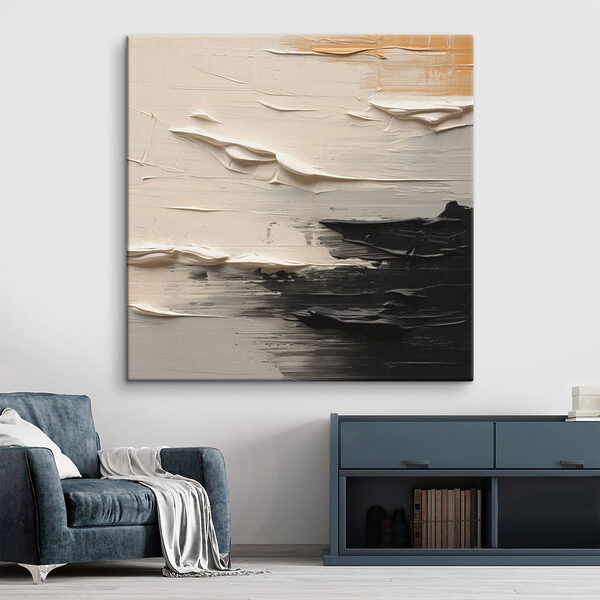 Canvas Schilderijen Dynamisch samenspel van licht en schaduw