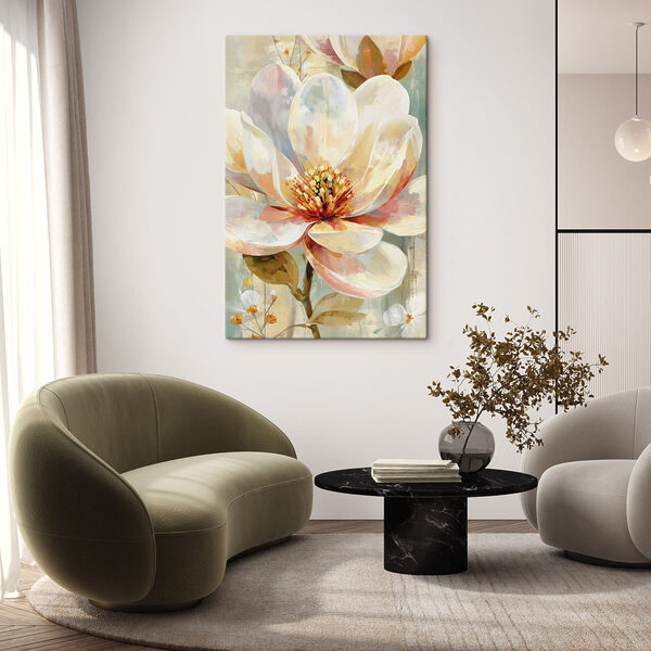 Delicate bloom in soft pastel hues
