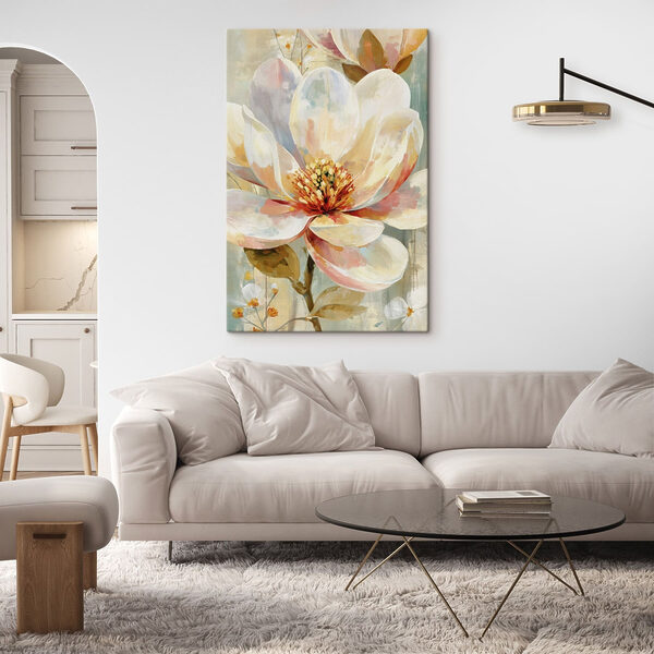 Delicate bloom in soft pastel hues