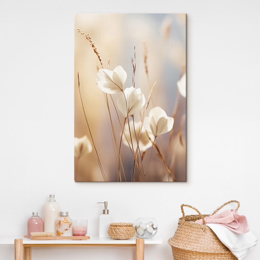 Witte bloemen aan een plant Witte bloemen aan een plant