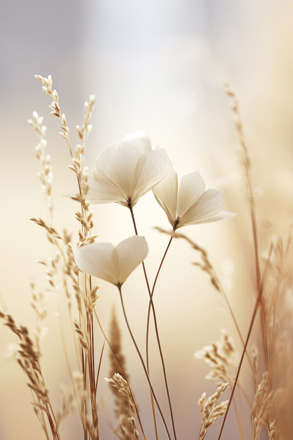 Delicate petals in soft light