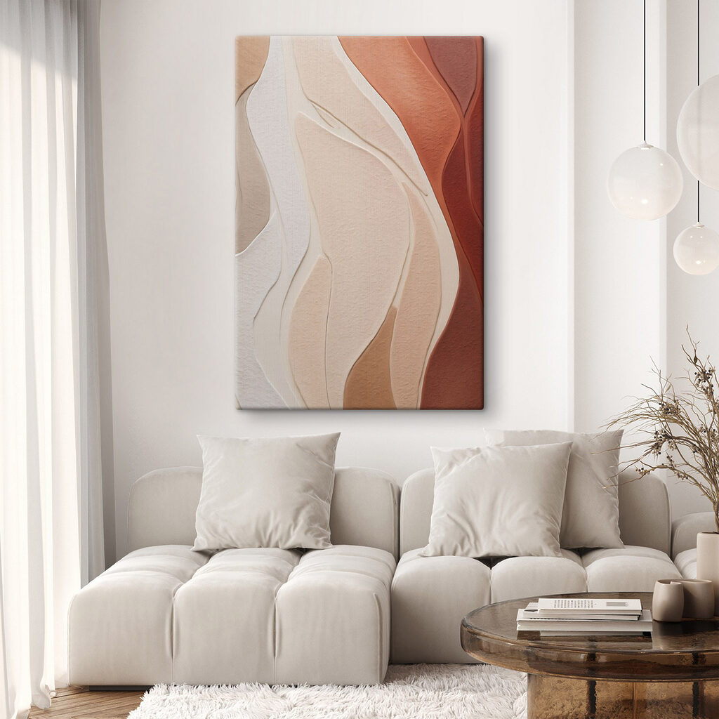 Flowing layers of soft hues Flowing layers of soft hues