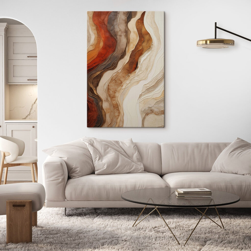 Flowing Layers of Earthy Tones Flowing Layers of Earthy Tones