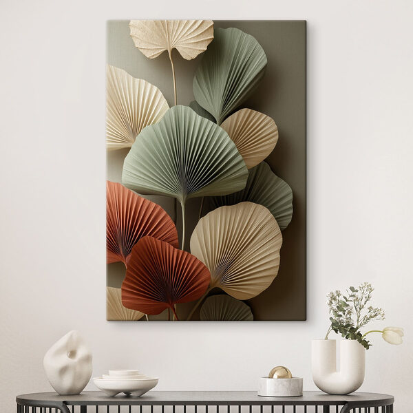 Group of fan shaped leaves Group of fan shaped leaves