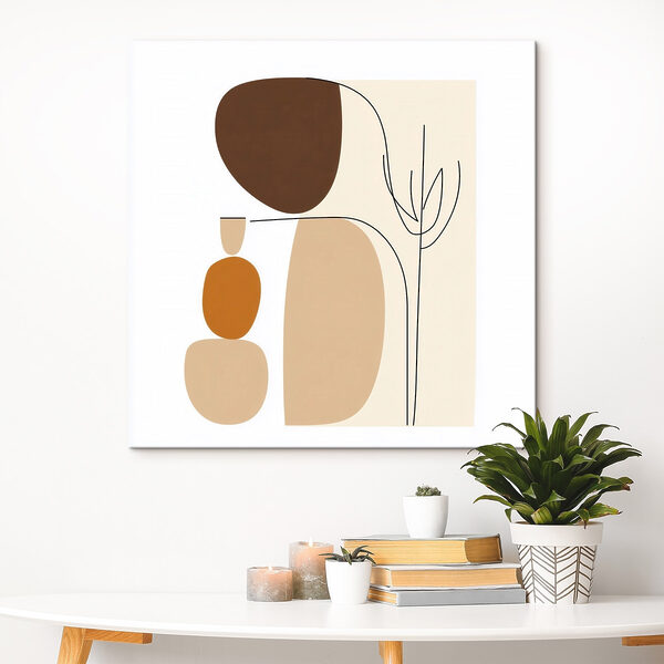 Drawing of a woman and a plant