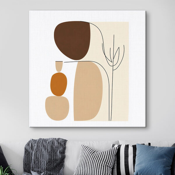 Drawing of a woman and a plant