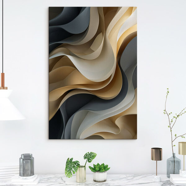 Rippled layers of soft colors