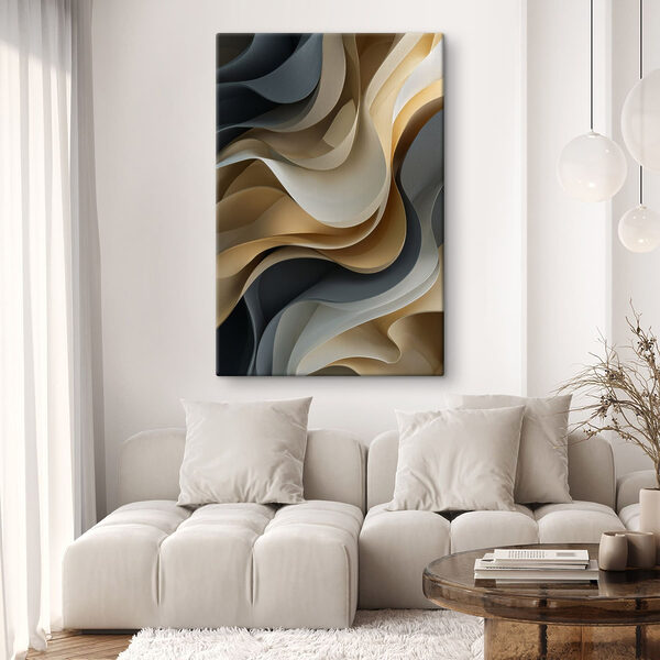 Rippled layers of soft colors