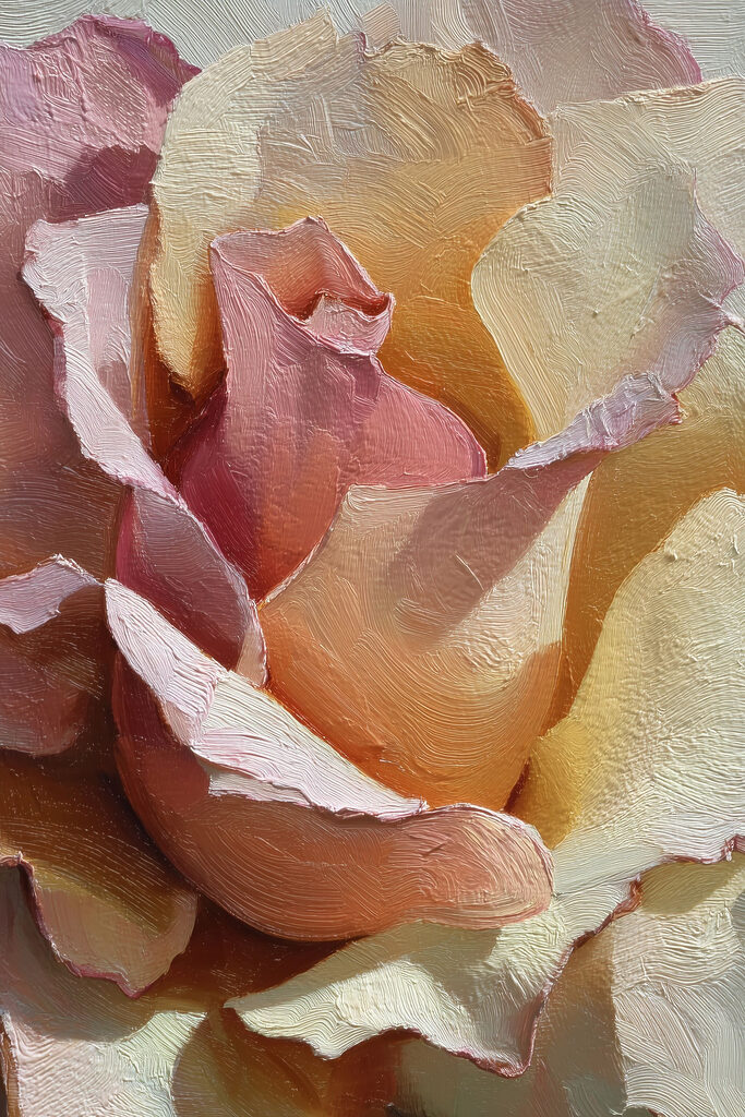 Soft hues of blooming petals
