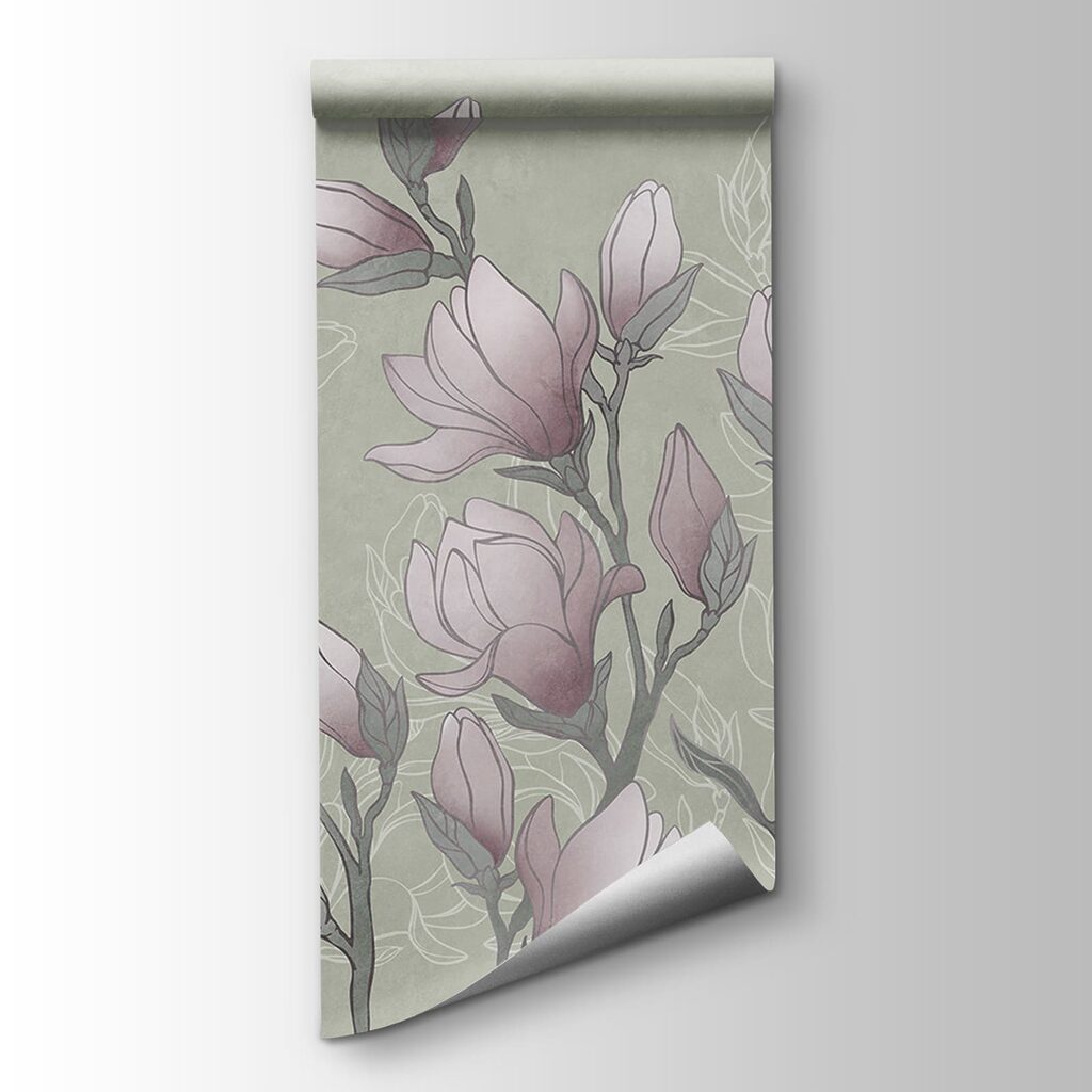 Drawing of flowers on a branch Drawing of flowers on a branch