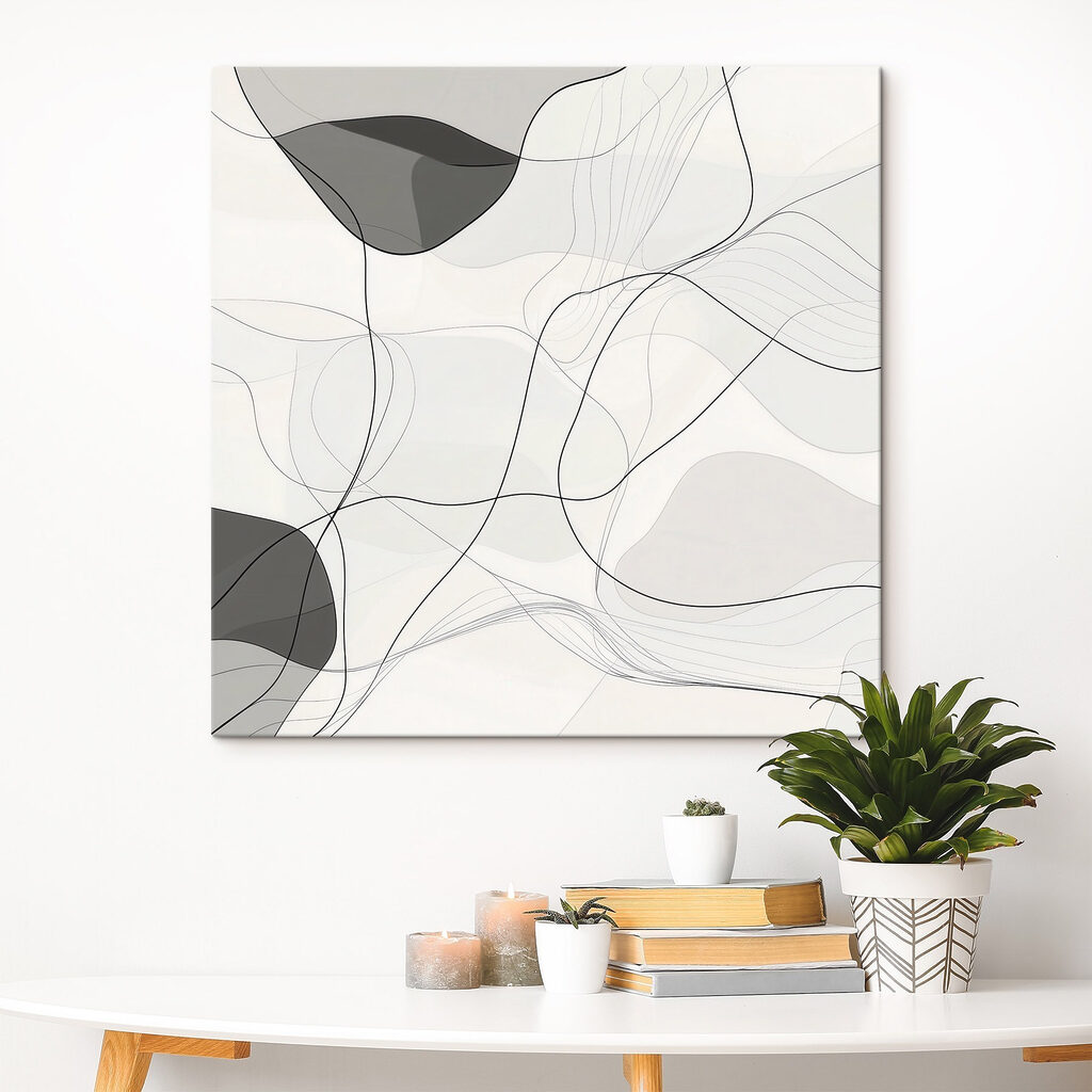 White and black background with black lines White and black background with black lines
