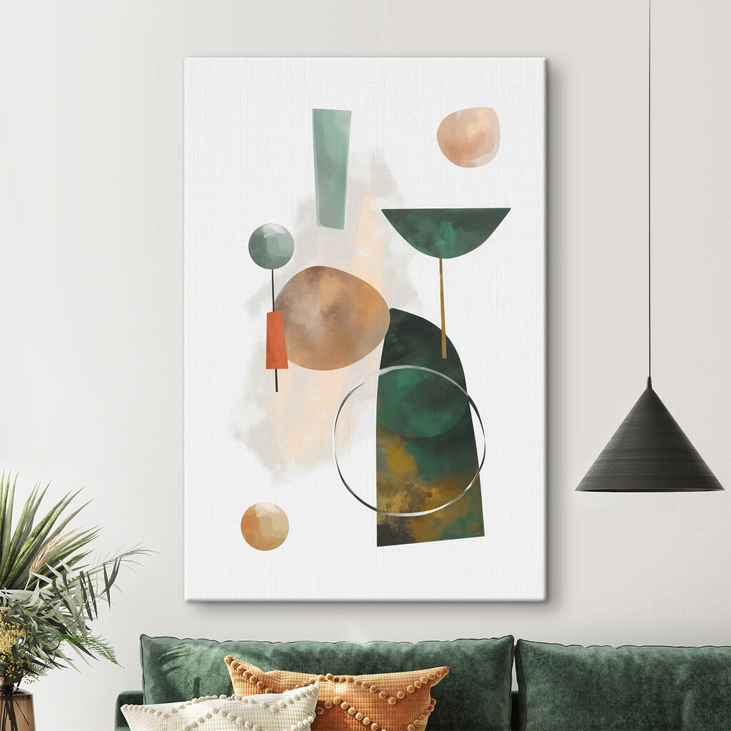 Painting of different shapes and colors Painting of different shapes and colors