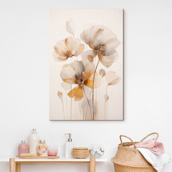 Canvas Schilderijen Schilderij van bloemen op een witte achtergrond (Artikelnummer: s48955) Canvas Schilderijen Canvas Schilderijen Schilderij van bloemen op een witte achtergrond (Artikelnummer: s48955)