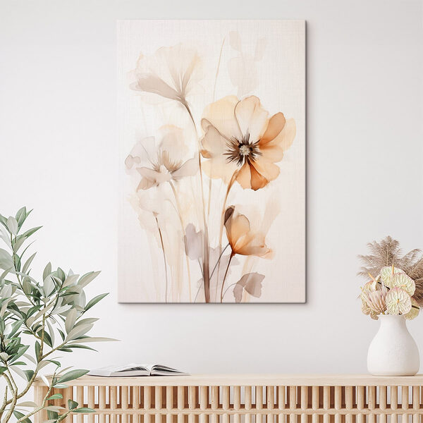 Canvas Schilderijen Verfijnde bloemen in zachte, warme tinten (Artikelnummer: s48954) Canvas Schilderijen Canvas Schilderijen Verfijnde bloemen in zachte, warme tinten (Artikelnummer: s48954)