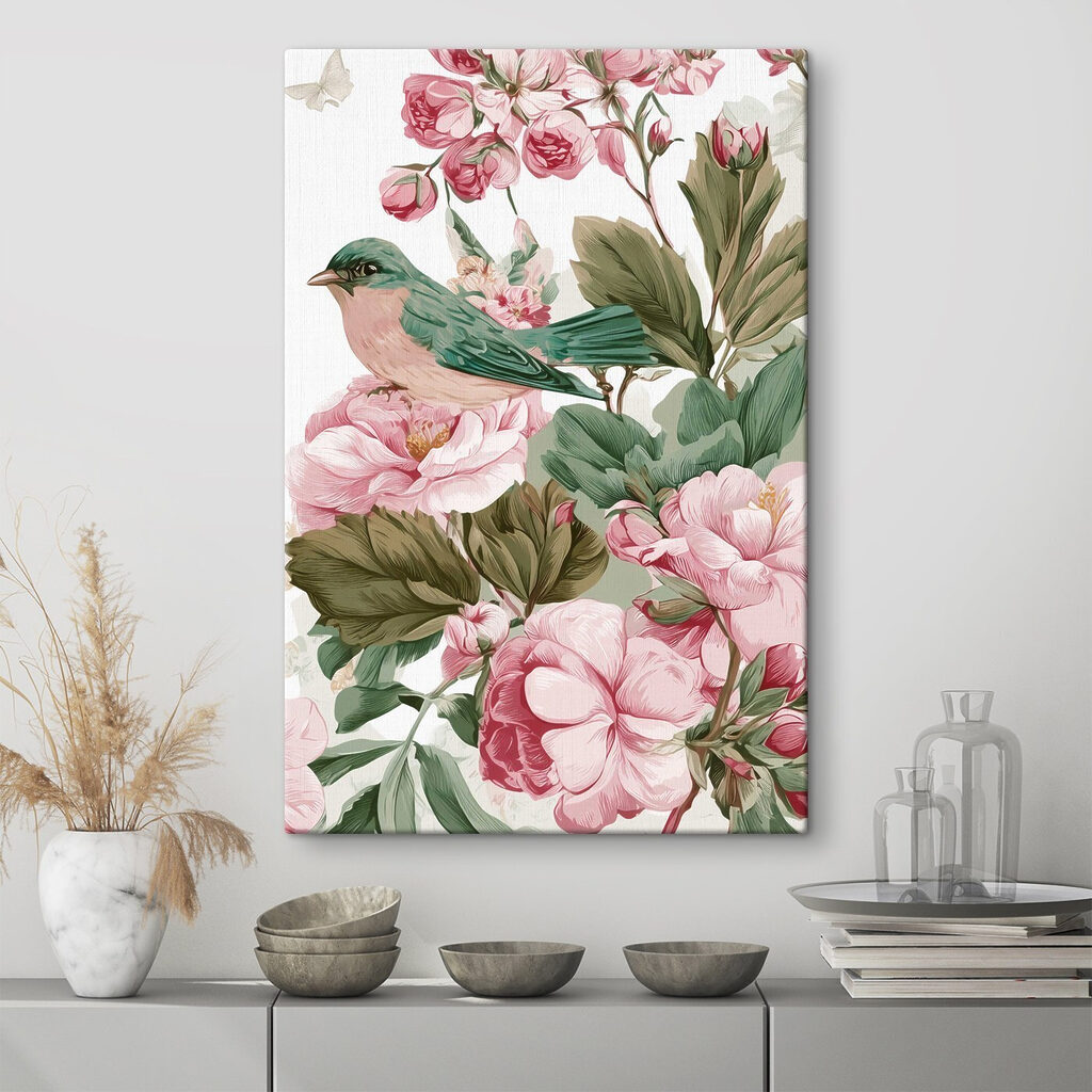 Bird on a flower