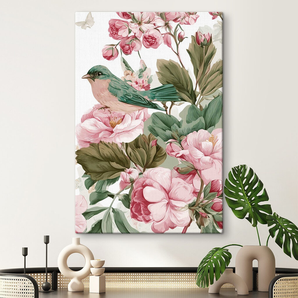 Bird on a flower