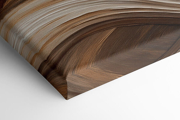 Fluid strokes in earthy tones