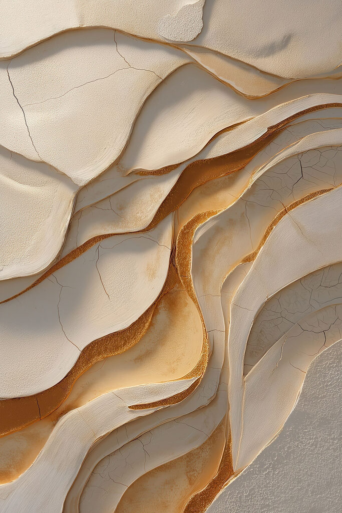 Waves of layered texture and color Waves of layered texture and color
