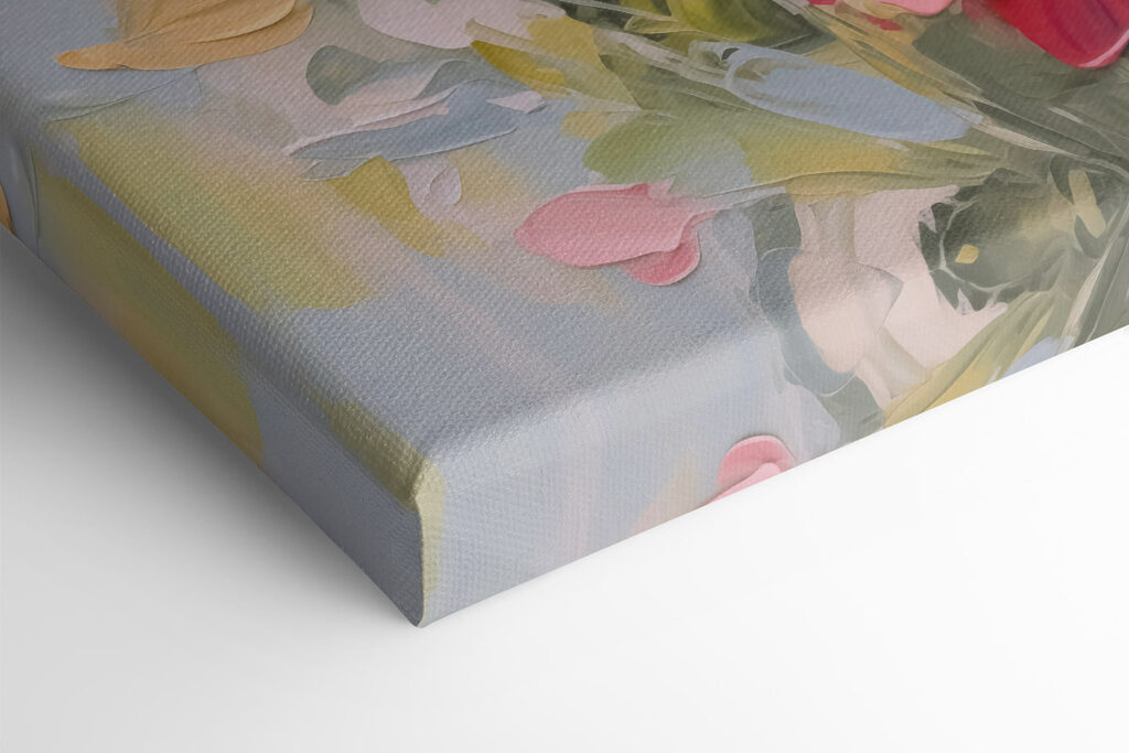 Painting of flowers in a vase Painting of flowers in a vase