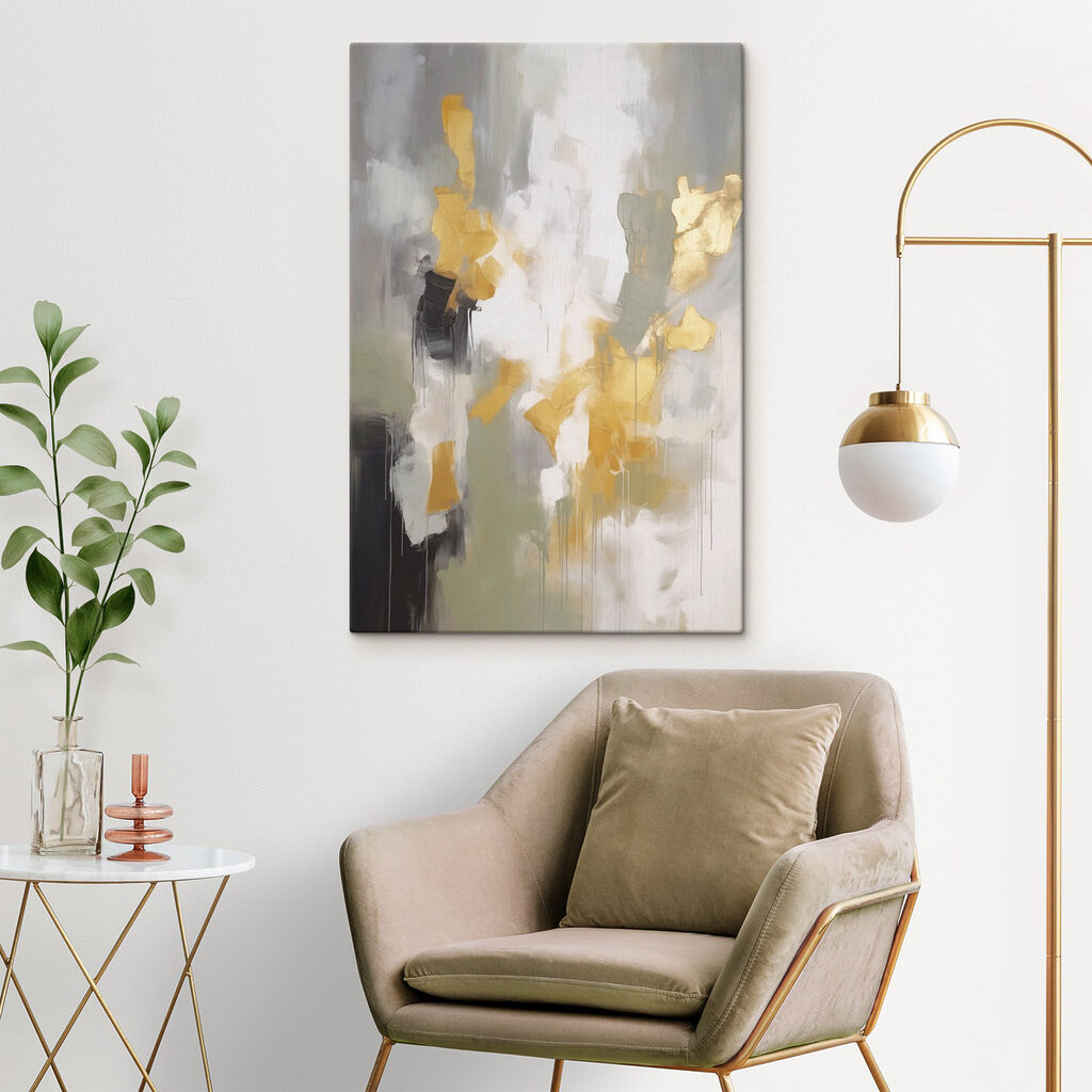 Abstract expression of contrasting hues