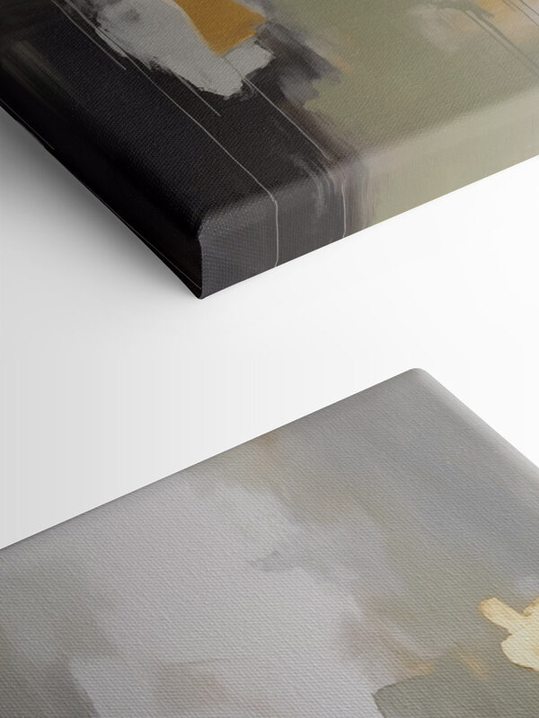 Abstract expression of contrasting hues