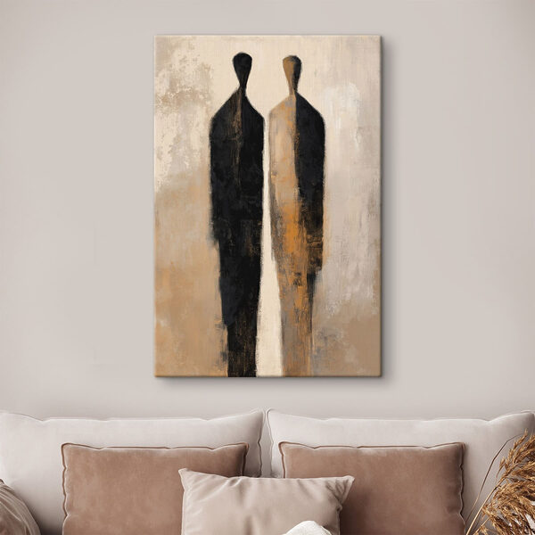 Black and brown suit