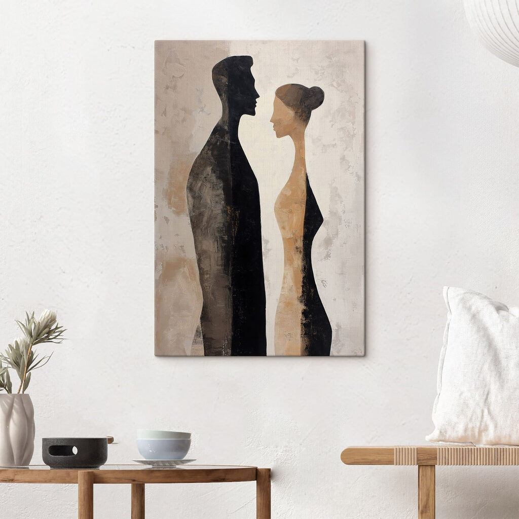 Painting of a man and woman Painting of a man and woman