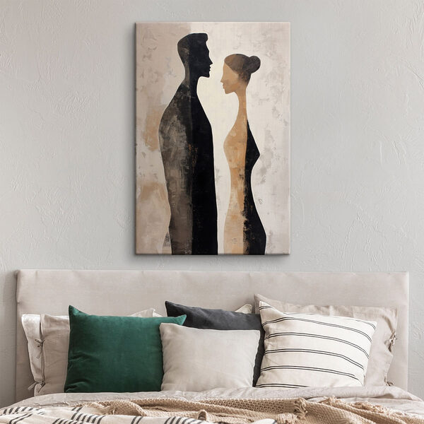 Painting of a man and woman Painting of a man and woman
