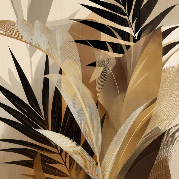 Elegant leaves in warm tones Elegant leaves in warm tones