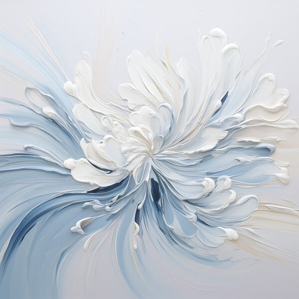 White and blue paint swirls White and blue paint swirls