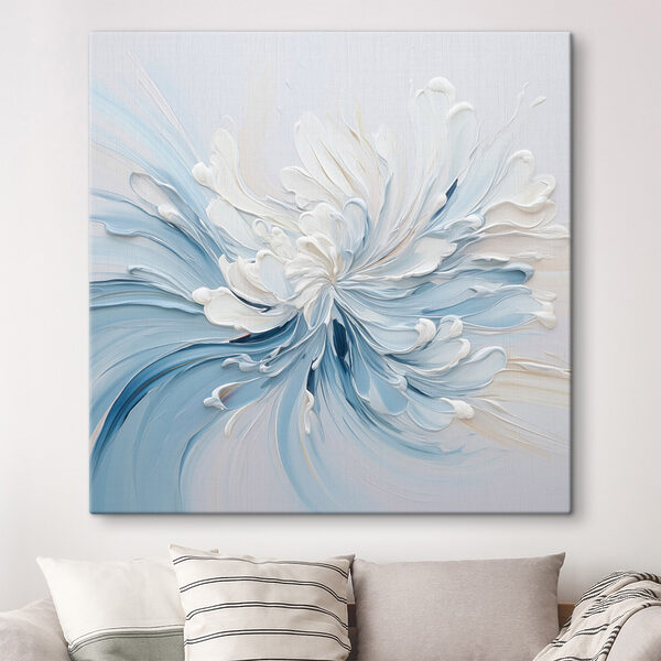 White and blue paint swirls White and blue paint swirls